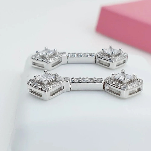 "925 Sterling Silver Cubic Zirconia Earrings, U19254677 - Picture 11 of 11